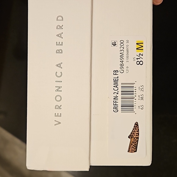 💕VERONICA BEARD💕 Griffin Leopard Canvas Loafer 8.5 New In Box - Picture 16 of 16